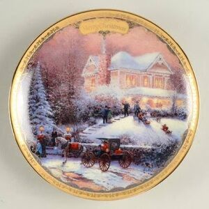 Thomas Kinkade VictorianChristmas II Collector Plate